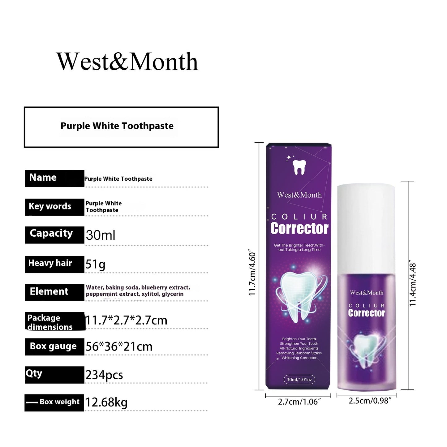 UltraSmile U Whitening Purple Toothpaste