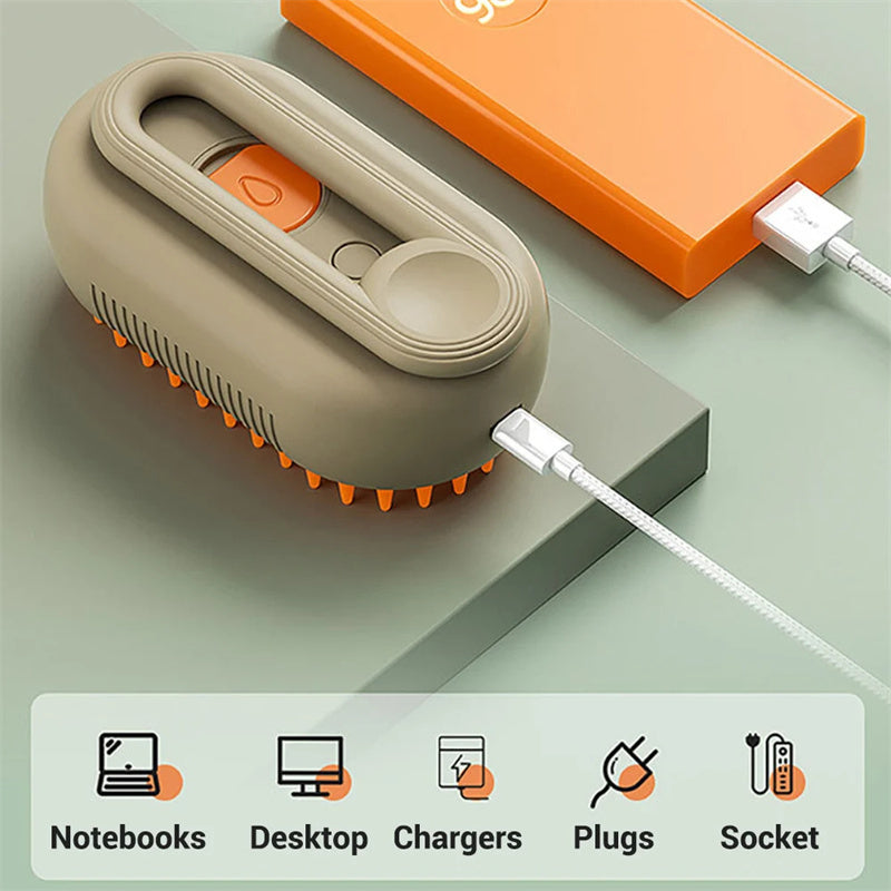 FurSteam - 3-In-1 Pet Steam Brush